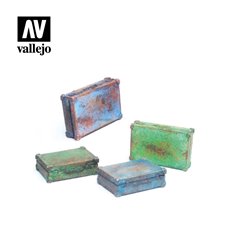 Vallejo DIORAMA ACCESSORIES 1:35 Metal Suitcases