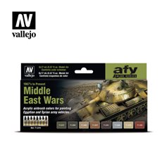 Vallejo 71619 Zestaw farb AFV SERIES - MIDDLE EAST WARS - 1967 TO PRESENT