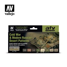Vallejo 71620 Zestaw farb AFV SERIES - COLD WAR AND MODERN RUSSIAN DESERT PATTERNS