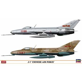 Hasegawa 1:72 J-7 CHINESE AIR FORCE - DOUBLE COMBO - LIMITED EDITION