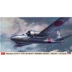 Hasegawa 1:72 Nakajima Ki-49-II Donryu / Helen - RADIO WARNING AIRCRAFT-EQUIPPED - LIMITED EDITION