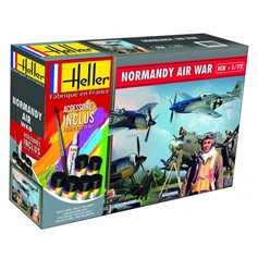 Heller 1:72 NORMANDIE AIR WAR - North American P-51D Mustang and Focke Wulf Fw-190 A/F 