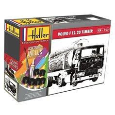 Heller 1:32 Volvo F12-20 timber - STARTER SET - w/paints 
