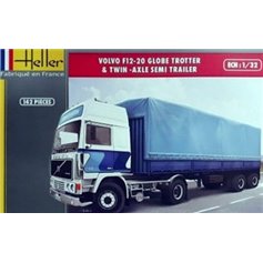 Heller 81703 Volvo F12-20 w/twin-axle semi trailer 