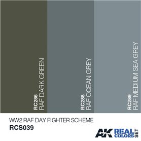 AK Intertive RCS039 Zestaw farb WWII RAF DAY FIGHTER SCHEME