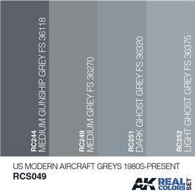 AK-Intertive US Modern Aircraft Greys from 1980s Set