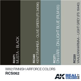 AK Intertive RCS062 Zestaw farb FINNISH AIR FORCE WWII COLORS