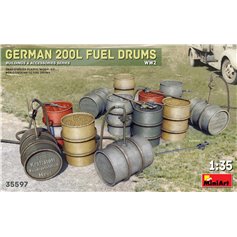 Mini Art 1:35 GERMAN 200L FUEL DRUMS SET - WWII 