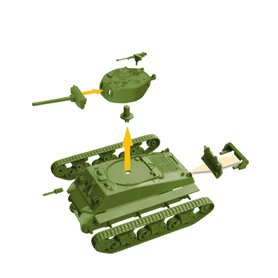 Italeri 1:72 WORLD OF TANKS - M4 Sherman - EASY TO BUILD