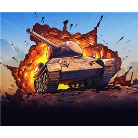 Italeri 34102 World of tanks T-34/85 fast assembly