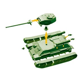 Italeri 34102 World of tanks T-34/85 fast assembly
