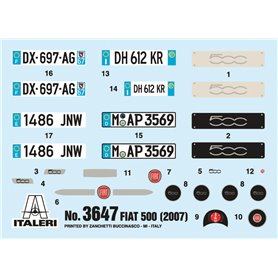 Italeri 3647 1/24 Fiat 500 ( 2007)