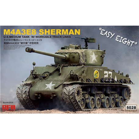 RFM-5028 M4A3E8 Sherman w/ workable track links
