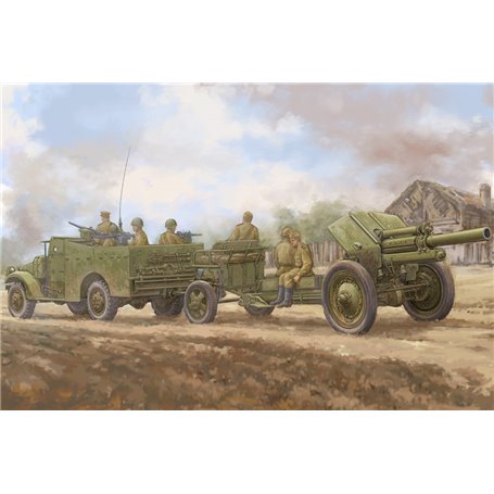 Hobby Boss 84537 M3A1 late vers. tow 122mmHowitzer