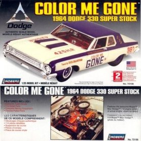 Lindberg 1:25 Dodge 330 Super Stock Color Me Gone 1964