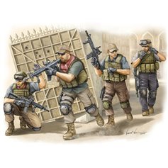 Trumpeter 1:35 PMC IN IRAQ - 2005 - ARMED ASSAULT TEAM - 4 figurines