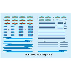 Trumpeter 1:350 PLA Navy SH-5 - 6szt.