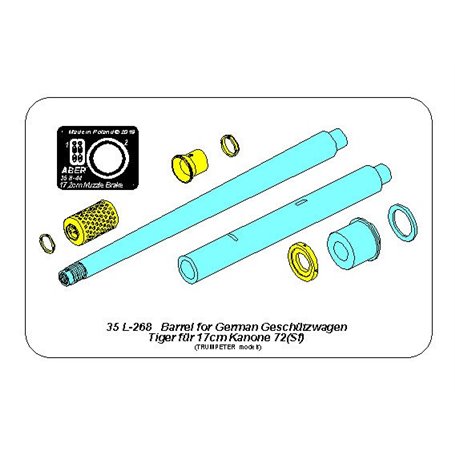 Aber 35 L-268 Lufa do niem.armaty samobież.17cmKan