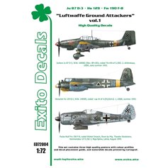 Exito EXITO DECALS 1:72 Kalkomanie LUFTWAFFE GROUND ATTACKERS - cz.1