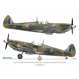 Exito EXITO DECALS 1:48 Kalkomanie SEXY SPITFIRES - Supermarine Spitfire LF Mk.vb - Mk.VIII - Mk.IXe- cz.1