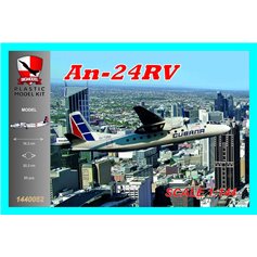 Big Model 1:144 Antonov An-24RV - CUBANA