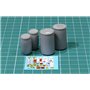Plastic chemical storage drums Set2