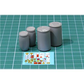 Plastic chemical storage drums Set#2