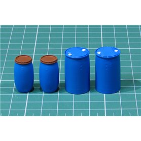 Plastic chemical storage drums Set#2