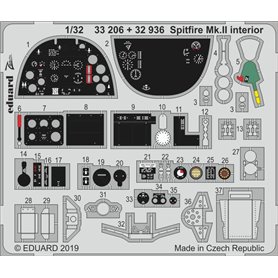 Eduard ZOOM 1:32 Elementy wnętrza do Supermarine Spitfire Mk.II dla Revell