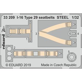 I-16 Type 29 seatbelts STEEL ICM