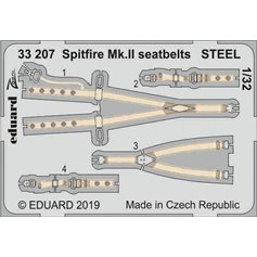 Eduard ZOOM 1:32 Seatbelts for Supermarine Spitfire Mk.II / Revell - STEEL