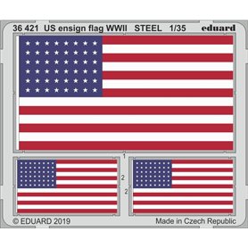 US ensign flag WWII STEEL
