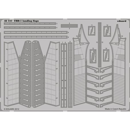 TBD-1 landing flaps GREAT WALL HOBBY