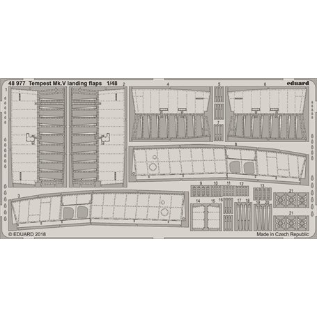 Tempest Mk.V landing flaps EDUARD