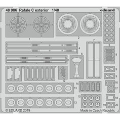 Eduard 1:48 Exterior elements for Rafale C / Revell