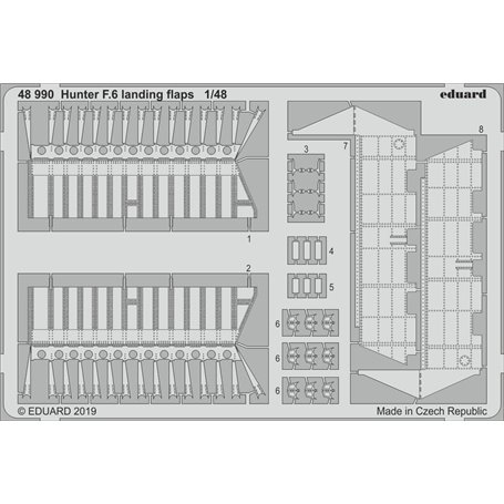 Hunter F.6 landing flaps AIRFIX