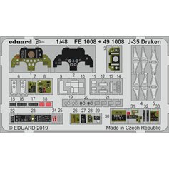 Eduard ZOOM 1:48 J-35 Draken dla Hasegawa