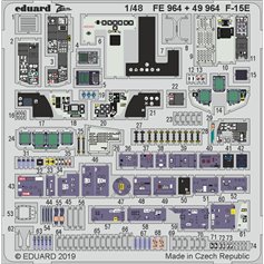 Eduard ZOOM 1:48 Elementy wnętrza do F-15E dla GWH