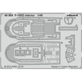 F-100D interior TRUMPETER