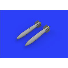 Eduard BRASSIN 1:48 B43-0 NUCLEAR WEAPON w/SC43-4/-7 TAIL ASSEMBLY - 2pcs.