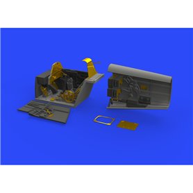 Eduard 1:48 Kokpit i przedział radiowy do Messerschmitt Bf 109E dla Eduard