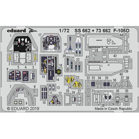 Eduard ZOOM 1:72 Interior elements for F-105D / Trumpeter