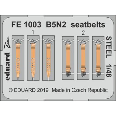 B5N2 seatbelts STEEL HASEGAWA