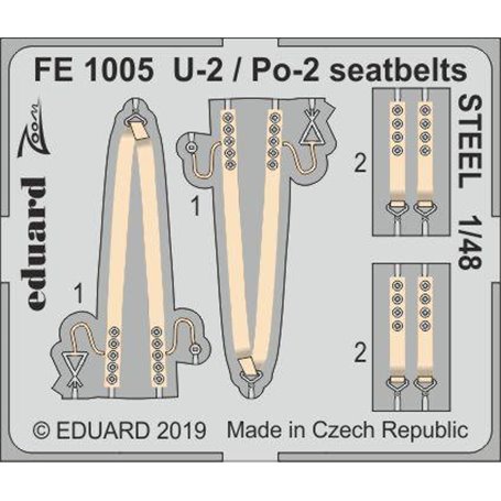 U-2 / Po-2 seatbelts STEEL ICM