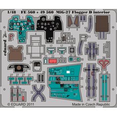 Eduard ZOOM 1:48 Elements wnetrza for MiG-27 Flogger D / Italeri