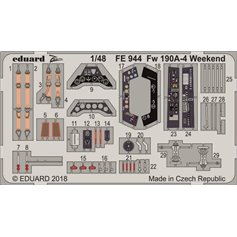 Eduard ZOOM 1:48 Focke Wulf Fw-190 A-4 dla Eduard WEEKEND Edition