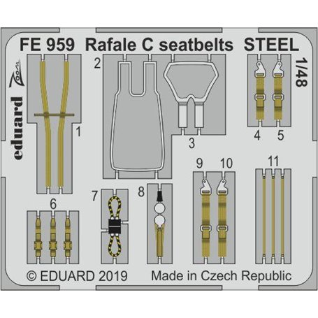 Rafale C seatbelts STEEL REVELL