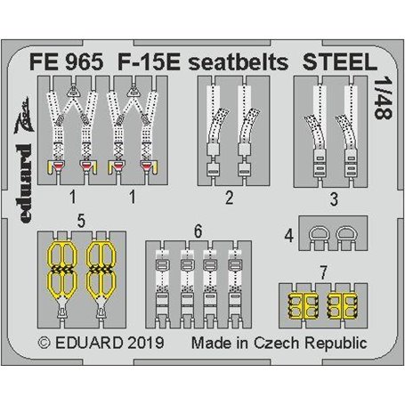 F-15E seatbelts STEEL Great Wall Hobby