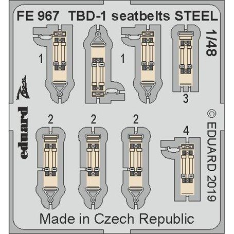 TBD-1 seatbelts STEEL Great Wall Hobby