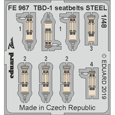 Eduard ZOOM 1:48 Pasy bezpieczeństwa do Douglas TBD-1 Devastator dla GWH - STEEL